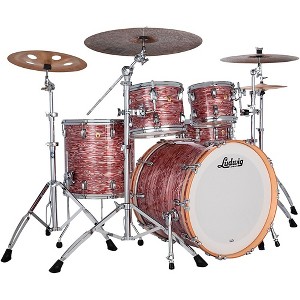 Ludwig Classic Maple 4-Piece MOD Shell Pack With 22" Bass Drum Pink Oyster - 1 of 3
