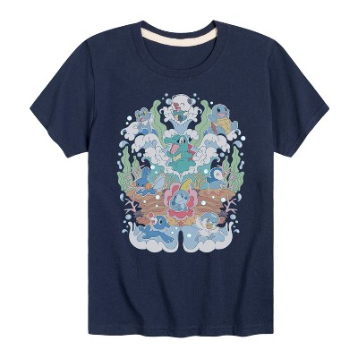 Boys' - Pokémon - Water Starters Group Short Sleeve Graphic T-Shirt