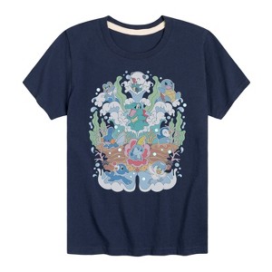 Boys' - Pokémon - Water Starters Group Short Sleeve Graphic T-Shirt - 1 of 4