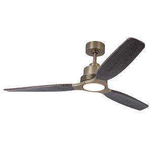 Parrot Uncle 56" VBrass LED Ceiling Fan with Remote and Light - 1 of 4