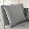 Sapphtopaz Convertible Sleeper Sofa with Adjustable Backrest Upholstered Pullout Sofa Bed with Wheels Recliner Couches for Living Room,Bedroom - 3 of 4