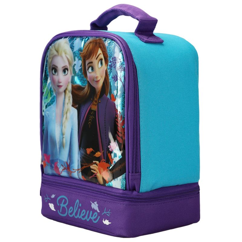 Frozen Dual Compartment Kids Lunch Box for girls, 3 of 6