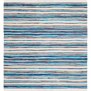 Rag Rug RAR126 Hand Woven Indoor Rugs - Safavieh - 1 of 4