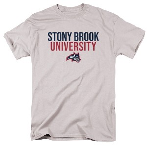 Men's Stony Brook University Official Stacked T-Shirt - 1 of 4