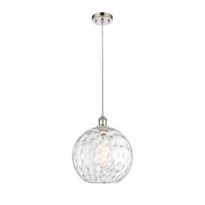Athens Water Glass - 1 Light Cord Mini Pendant In Industrial Style-15 Inches Tall and 12 Inches Wide - 1 of 1