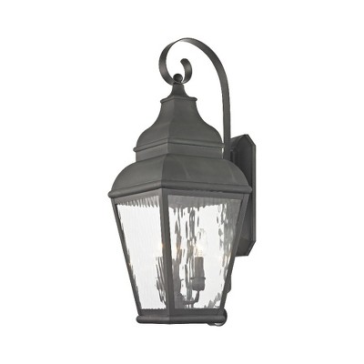 Livex Lighting Exeter 3 - Light Wall Light in  Charcoal