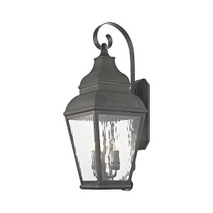 Livex Lighting Exeter 3 - Light Wall Light in  Charcoal - 1 of 2