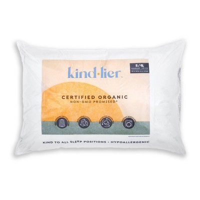 Standard/Queen 100% Organic Cotton Bed Pillow - Kindlier