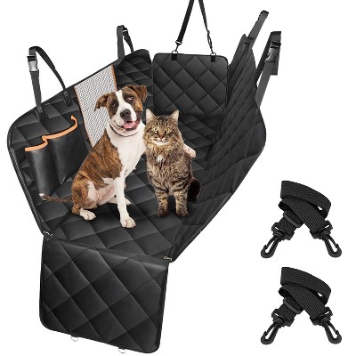 iMountek "Waterproof Dog Car Seat Cover, Scratchproof Pet Back Seat Hammock with 2 Door Slide Straps for SUV"Black