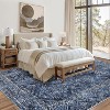 4x6,Washable Runner Rug Runner Vintage Rug Non Slip Kitchen Rug Distressed Grey Rug Low Pile Entryway Rug Soft Bathroom Rugs Stain Navy - 2 of 4