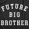 Youth Future Big Brother T Shirt Funny Sibling New Baby Joke Tee For Kids - Crazy Dog Youth T Shirt - 2 of 4
