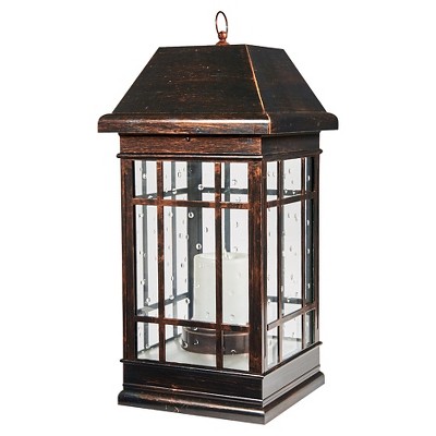 San Rafael 24" Estate Solar Mission LED Outdoor Lantern - Antique Bronze