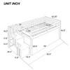 Durable Loft Bed with Built-In Staircase, Designed for Heightened Convenience - image 4 of 4