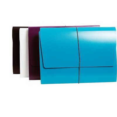 Staples Poly 4 Pocket File with Front Pocket Folders Letter Size Assorted TR51845/51845