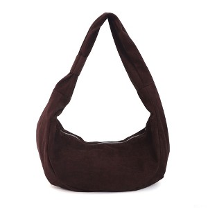 Adornia Dark Brown Moon Crossbody Bag - 1 of 4