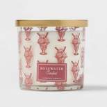 14oz Lidded Glass Candle Rosewater Sorbet - Threshold™