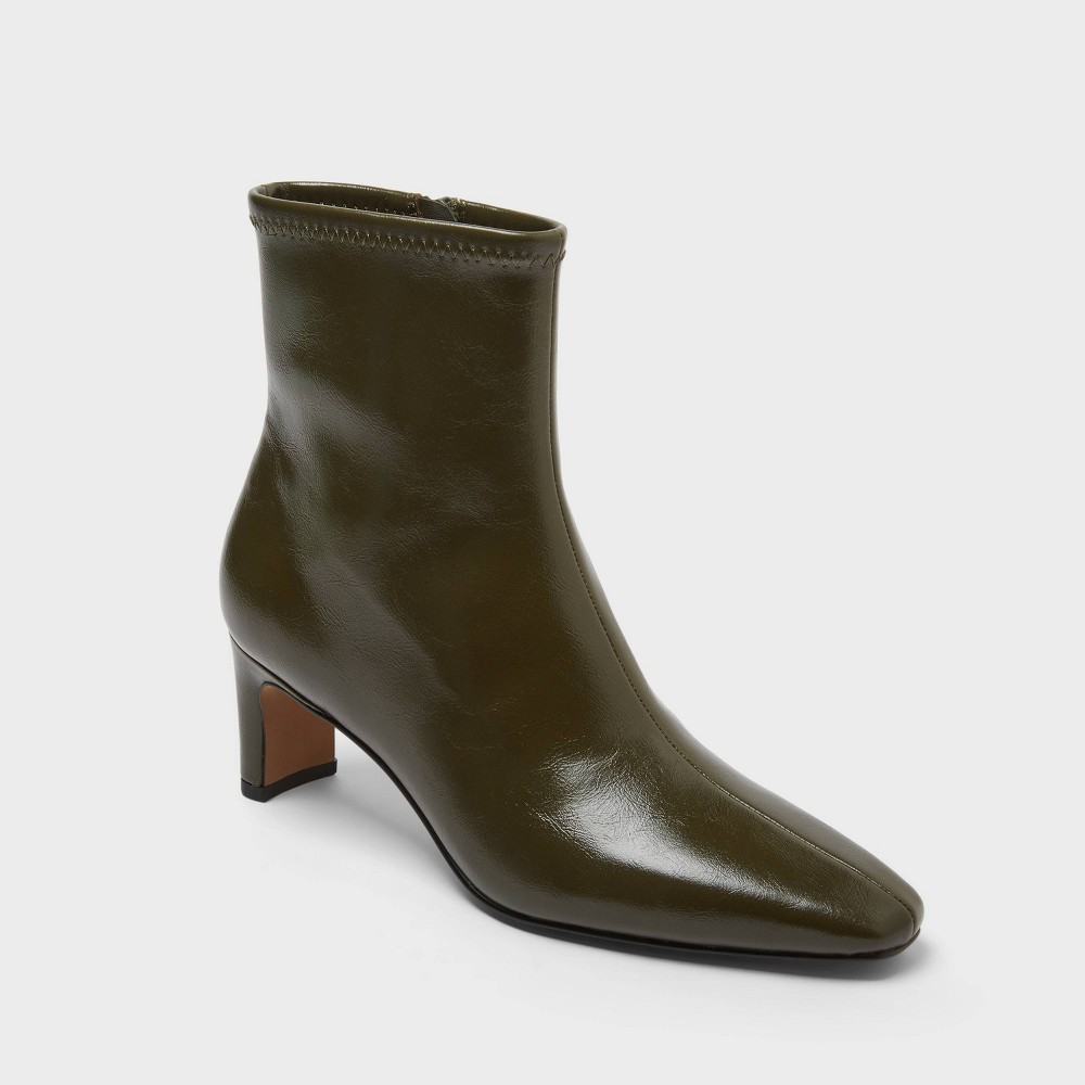 Women's Gabrielle Ankle Boots - A New Day™ Olive Green 5