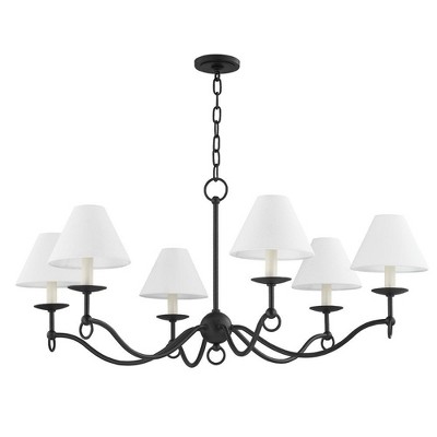 Troy Lighting Massi 8 - Light Chandelier in  Forged Iron