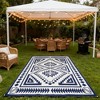 Okak Modern Reversible Large Carpet Area Rug for Outside Camping,Patio,Big Size Outdoor Easy-to-maintain Carpet - 2 of 4