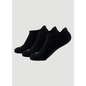 RBX Active Unisex Heel Tab Ankle Socks 3 Pack, Moisture Wicking Cushioned No Show Socks - 1 of 4