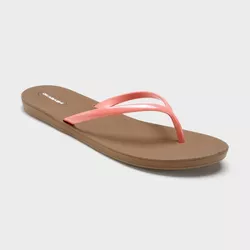 Women's Shoreline Flip Flop Sandals - Okabashi Coral Pink 11