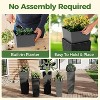 2 Pack Planters for Indoor Plants, Outdoor Tall Planter with Removable Liners, Plant Pots for Trees Flowers, All-Weather Use with Drainage Holes - 4 of 4