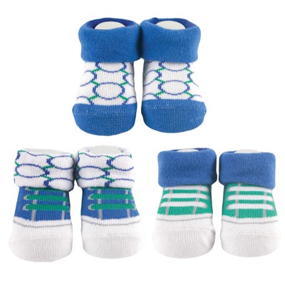 Yoga Sprout Baby Boy Socks Giftset, Blue Dog, One Size