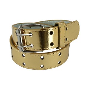 CTM Kids' Leather Two Hole Jean Belt - 1 of 4