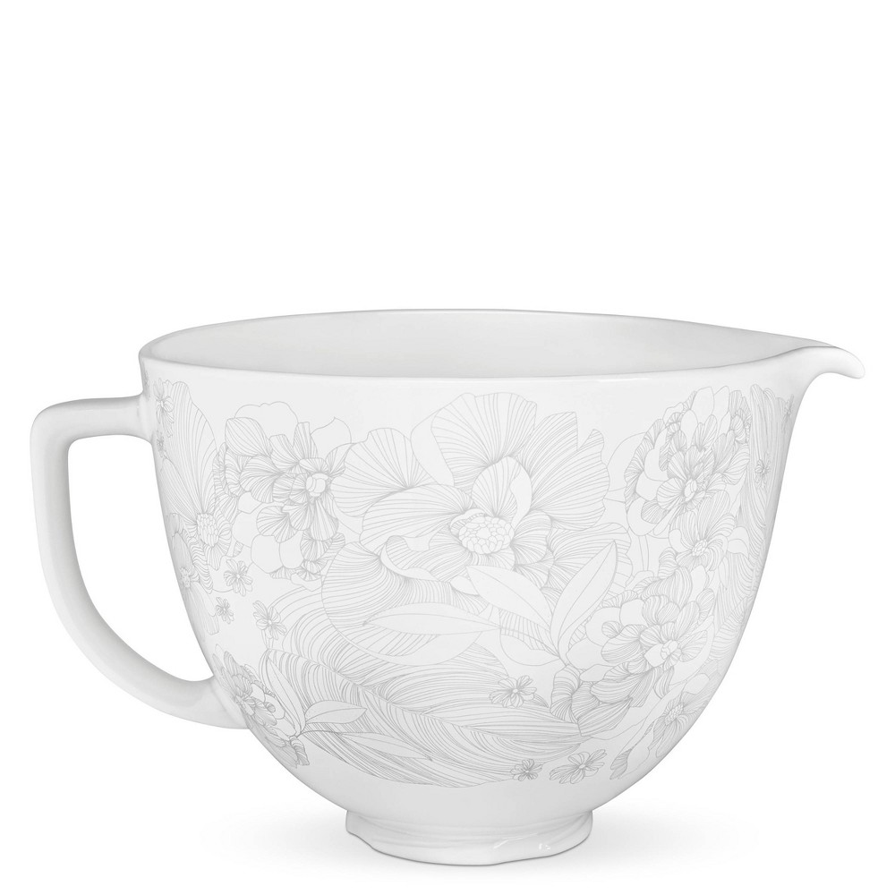 KitchenAid 5qt Whispering Floral Ceramic Bowl -