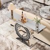 Hommoo 43-Inch Modern Mirrored Console Table Silver - 4 of 4