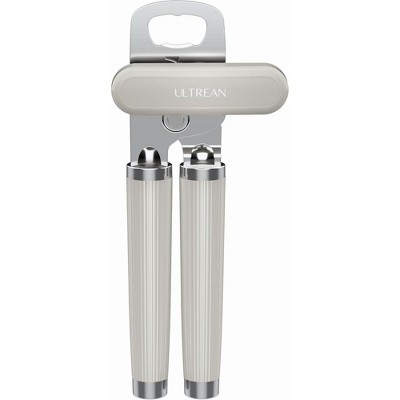 Ultrean Manual Can Opener Bottle Opener(Light Gray)