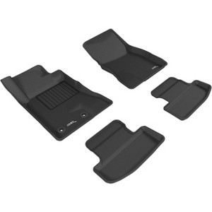 3D MAXpider KAGU Custom Fit All-Weather Floor Liner For FORD MUSTANG 2015-2023- 1st and 2nd Row, 2 Eyelets - 1 of 4
