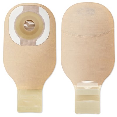 Premier Ostomy Pouch Drainable 1" Stoma 12"L 1pc System Beige 8992, 5 Ct