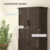 Resenkos 71" Farmhouse Pantry with LED Interior Lighting and Door Shelves, - 3 of 4