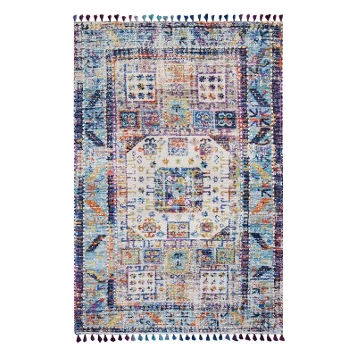 7'6"x9'6" Tarom Distressed Rug with Multiple Fringe - Anji Mountain