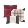FIONECA 6 Piece Printed Herringbone Quilt Set with Throw Pillows - 2 of 4