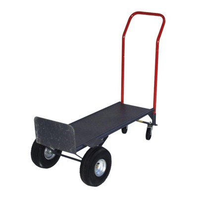 SNAP-LOC 800 lb Hand Truck Cart with Convertible Platform and 10" Tires