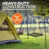 NutriChef Grill Swing Campfire Cooking Stand BBQ Grill with Hooks and Accessories and Carrying Case - 3 of 4