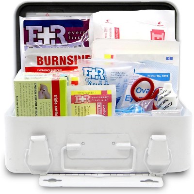 10 Person First Aid Kit with Metal Case, Type III, Ansi A, OSHA Compliant