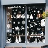 Unique Bargains Christmas Decorations for Windows and Home Christmas Window Clings Party Supplies White 1 Set - 4 of 4