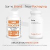 SuperSmart Biotin 10,000mcg / 10g per Day (High Potency) - Vitamin B7 Biotin - Hair, Skin & Nails | Non-GMO & Gluten Free - 120 Vegetarian Capsules - 2 of 4