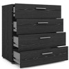 Tvilum,Austin 4 Drawer Chest, Black Woodgrain - 4 of 4