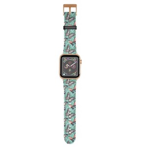 Heather Dutton Mariposa Boho Butterflies Aqua 38mm/40mm Rose Gold Apple Watch Band - Society6 - 1 of 3