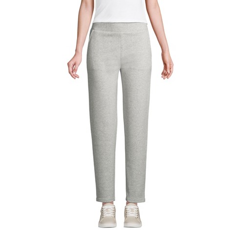 Lands' End Women's Tall Serious Sweats Ankle Sweatpants - Small Tall - Gray  Heather : Target