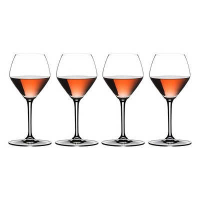 Riedel 11.36 Ounce Extreme Rose and Champagne Clear Crystal Wine Glass Set for Rose Wines, Champagnes, and Sparkling Wines, Set of 4