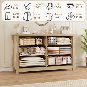 Dresser for Bedroom, Drawer Dresser with Storage Freestanding, Wooden Closet Storage Chest for Living Room, Bedroom, Entryway - 1 of 4