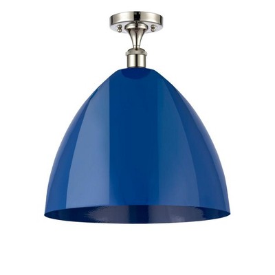 Plymouth Dome - 1 Light Semi-Flush Mount In Industrial Style-18.75 Inches Tall and 16 Inches Wide