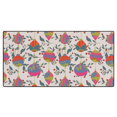 Emanuela Carratoni Christmas Vintage Ornaments 2 Desk Mat -Deny Designs