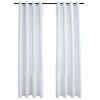 Aghana Digitals 2-Pack Off White Blackout Curtains, 55.1x68.9", Suede Touch Polyester with Metal - 2 of 4