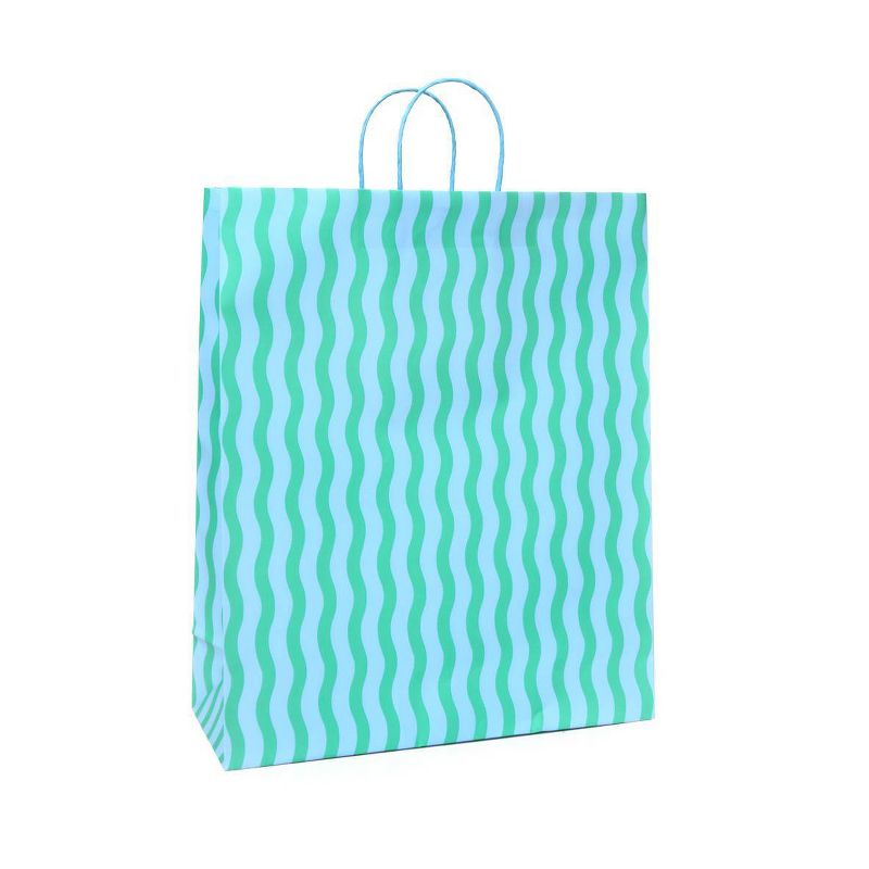 Jumbo Bag Wavy Striped Blue - Spritz&#8482;, 1 of 5